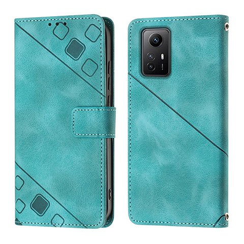 Coque Portefeuille Livre Cuir Etui Clapet YB3 pour Xiaomi Redmi Note 12S Vert