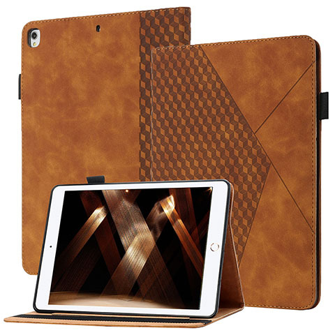 Coque Portefeuille Livre Cuir Etui Clapet YX1 pour Apple iPad 10.2 (2020) Marron