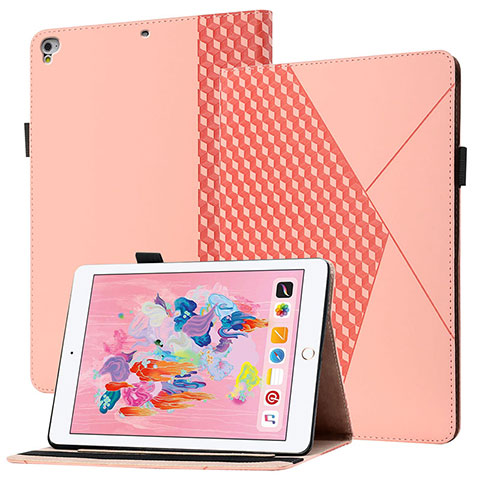 Coque Portefeuille Livre Cuir Etui Clapet YX1 pour Apple iPad Air Or Rose