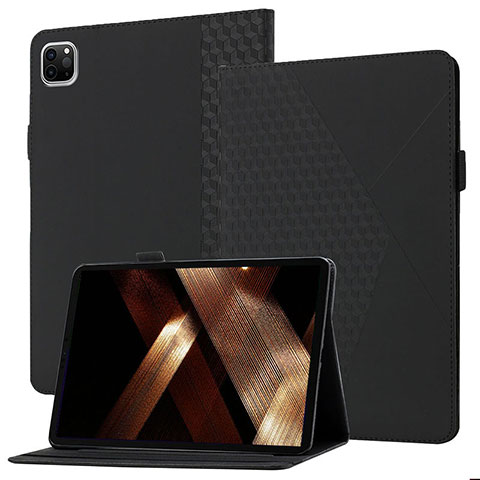 Coque Portefeuille Livre Cuir Etui Clapet YX1 pour Apple iPad Pro 11 (2022) Noir