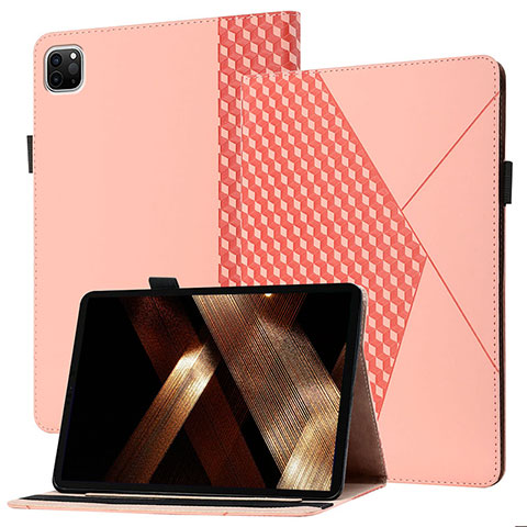 Coque Portefeuille Livre Cuir Etui Clapet YX1 pour Apple iPad Pro 11 (2022) Or Rose