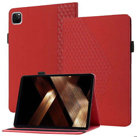 Coque Portefeuille Livre Cuir Etui Clapet YX1 pour Apple iPad Pro 11 (2022) Rouge