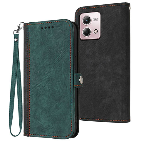 Coque Portefeuille Livre Cuir Etui Clapet YX1 pour Motorola Moto G Stylus (2023) 4G Vert