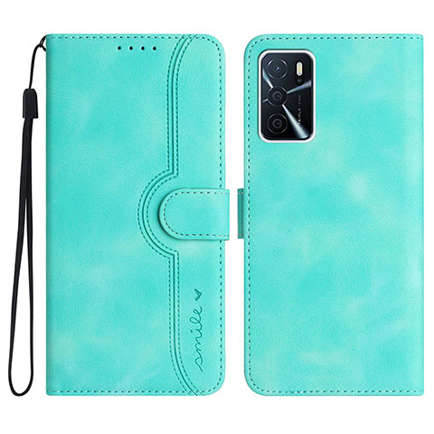 Coque Portefeuille Livre Cuir Etui Clapet YX1 pour Oppo A16s Vert