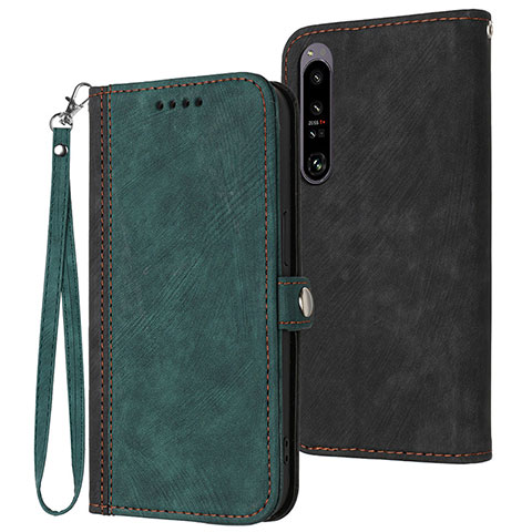 Coque Portefeuille Livre Cuir Etui Clapet YX1 pour Sony Xperia 1 IV Vert