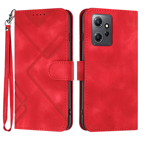 Coque Portefeuille Livre Cuir Etui Clapet YX1 pour Xiaomi Redmi Note 12 4G Rouge