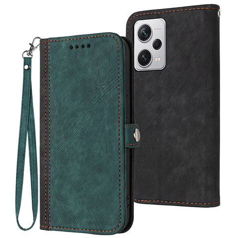 Coque Portefeuille Livre Cuir Etui Clapet YX1 pour Xiaomi Redmi Note 12 Explorer Vert