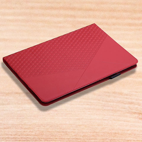 Coque Portefeuille Livre Cuir Etui Clapet YX2 pour Apple iPad 10.2 (2019) Rouge