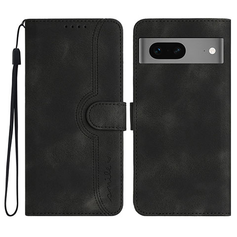 Coque Portefeuille Livre Cuir Etui Clapet YX2 pour Google Pixel 7 5G Noir