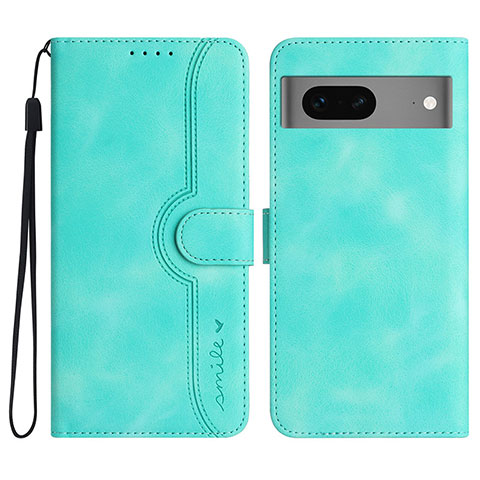 Coque Portefeuille Livre Cuir Etui Clapet YX2 pour Google Pixel 7 5G Vert