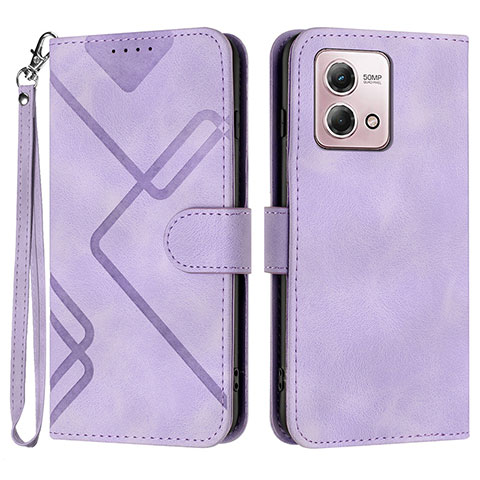 Coque Portefeuille Livre Cuir Etui Clapet YX2 pour Motorola Moto G Stylus (2023) 4G Violet