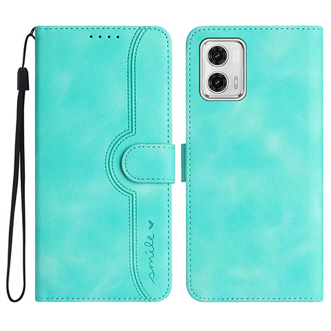 Coque Portefeuille Livre Cuir Etui Clapet YX2 pour Motorola Moto G73 5G Vert