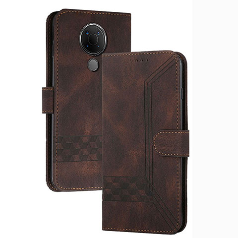 Coque Portefeuille Livre Cuir Etui Clapet YX2 pour Nokia 3.4 Marron