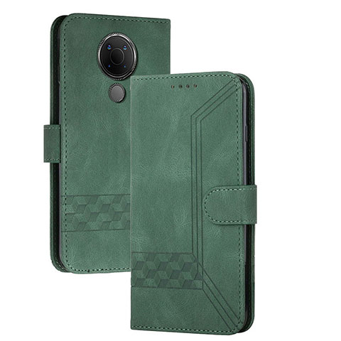 Coque Portefeuille Livre Cuir Etui Clapet YX2 pour Nokia 3.4 Vert