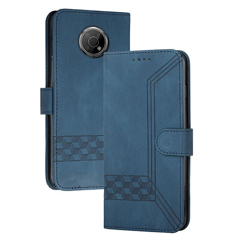 Coque Portefeuille Livre Cuir Etui Clapet YX2 pour Nokia G10 Bleu