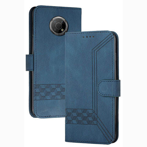 Coque Portefeuille Livre Cuir Etui Clapet YX2 pour Nokia G300 5G Bleu