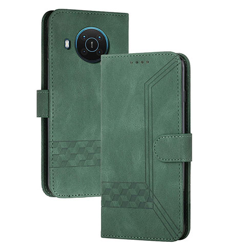 Coque Portefeuille Livre Cuir Etui Clapet YX2 pour Nokia X10 Vert