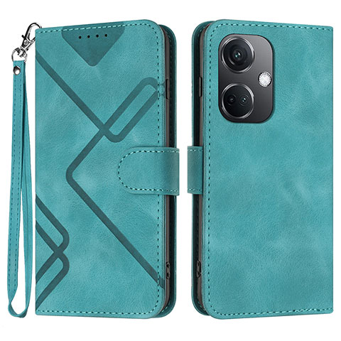 Coque Portefeuille Livre Cuir Etui Clapet YX2 pour Oppo K11 5G Vert