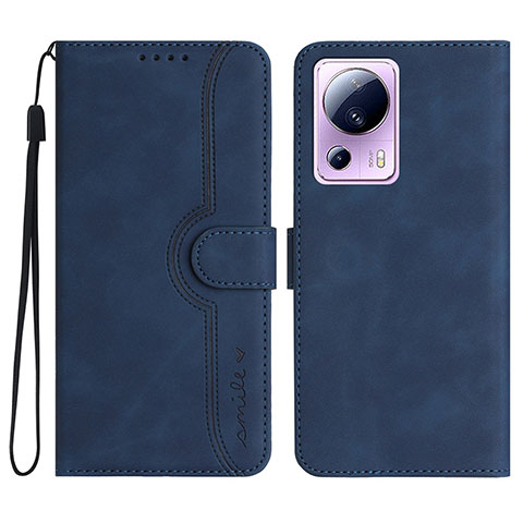 Coque Portefeuille Livre Cuir Etui Clapet YX2 pour Xiaomi Civi 2 5G Bleu