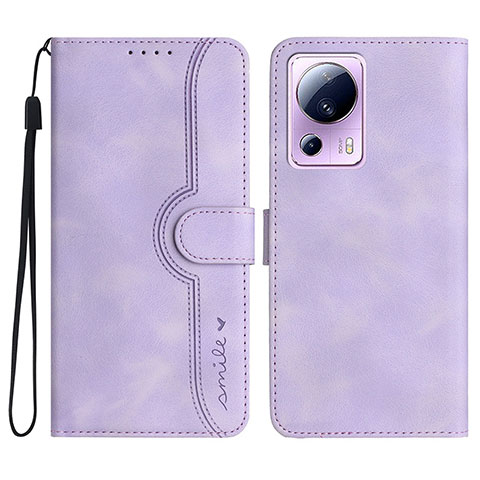 Coque Portefeuille Livre Cuir Etui Clapet YX2 pour Xiaomi Mi 12 Lite NE 5G Violet