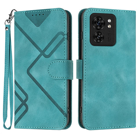 Coque Portefeuille Livre Cuir Etui Clapet YX3 pour Motorola Moto Edge 40 5G Vert