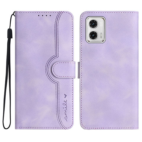 Coque Portefeuille Livre Cuir Etui Clapet YX3 pour Motorola Moto G 5G (2023) Violet