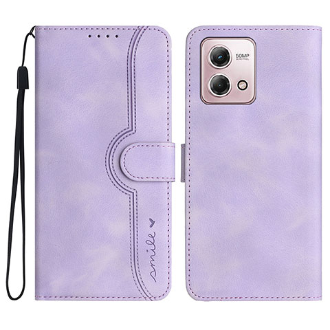 Coque Portefeuille Livre Cuir Etui Clapet YX3 pour Motorola Moto G Stylus (2023) 4G Violet