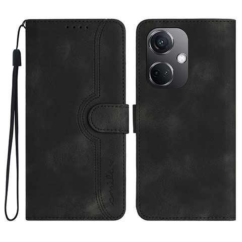 Coque Portefeuille Livre Cuir Etui Clapet YX3 pour Oppo K11 5G Noir