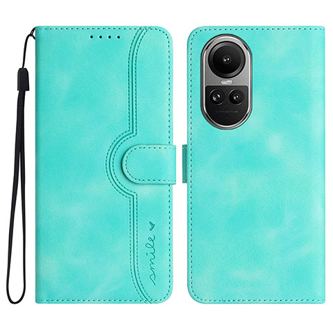 Coque Portefeuille Livre Cuir Etui Clapet YX3 pour Oppo Reno10 5G Vert