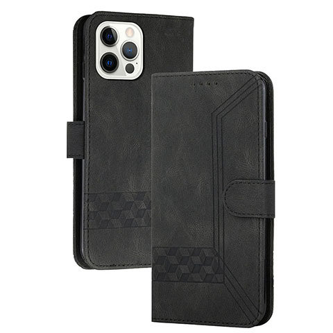 Coque Portefeuille Livre Cuir Etui Clapet YX4 pour Apple iPhone 13 Pro Noir