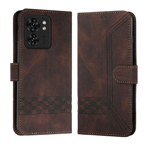 Coque Portefeuille Livre Cuir Etui Clapet YX4 pour Motorola Moto Edge (2023) 5G Marron