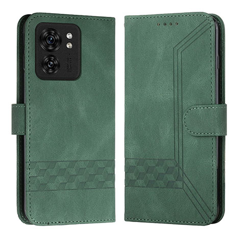 Coque Portefeuille Livre Cuir Etui Clapet YX4 pour Motorola Moto Edge (2023) 5G Vert