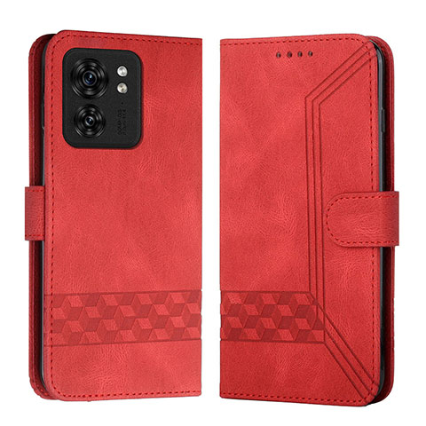 Coque Portefeuille Livre Cuir Etui Clapet YX4 pour Motorola Moto Edge 40 5G Rouge