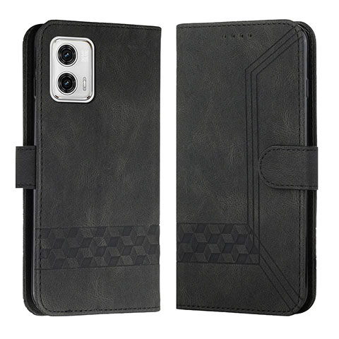 Coque Portefeuille Livre Cuir Etui Clapet YX4 pour Motorola Moto G 5G (2023) Noir