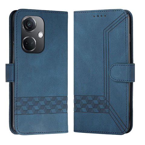 Coque Portefeuille Livre Cuir Etui Clapet YX5 pour Oppo K11 5G Bleu