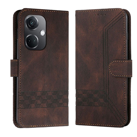 Coque Portefeuille Livre Cuir Etui Clapet YX5 pour Oppo K11 5G Marron