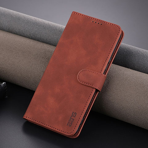 Coque Portefeuille Livre Cuir Etui Clapet YZ1 pour Huawei Honor 80 5G Marron