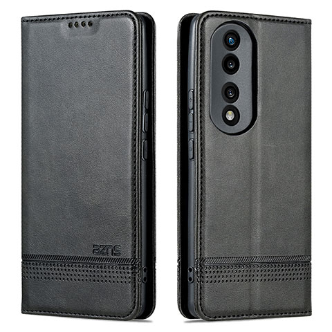 Coque Portefeuille Livre Cuir Etui Clapet YZ1 pour Huawei Honor 90 5G Noir