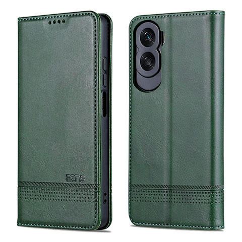 Coque Portefeuille Livre Cuir Etui Clapet YZ1 pour Huawei Honor 90 Lite 5G Vert