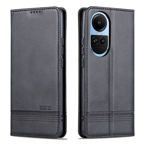 Coque Portefeuille Livre Cuir Etui Clapet YZ1 pour Oppo Reno10 Pro 5G Noir