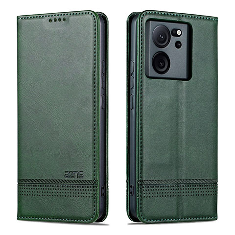 Coque Portefeuille Livre Cuir Etui Clapet YZ1 pour Xiaomi Mi 13T 5G Vert