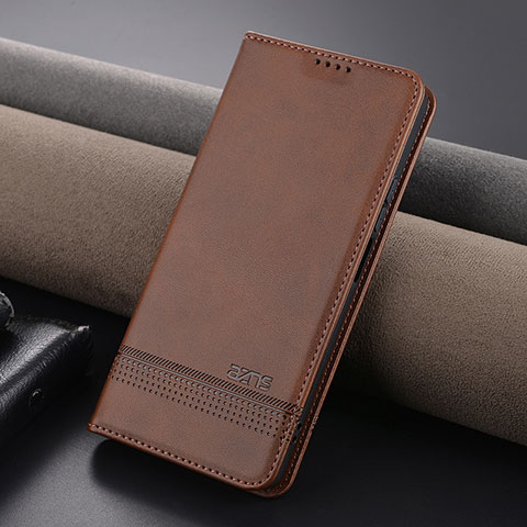 Coque Portefeuille Livre Cuir Etui Clapet YZ1 pour Xiaomi Redmi Note 13 5G Marron