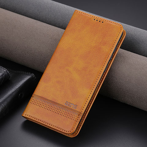 Coque Portefeuille Livre Cuir Etui Clapet YZ2 pour Huawei Honor 90 5G Brun Clair