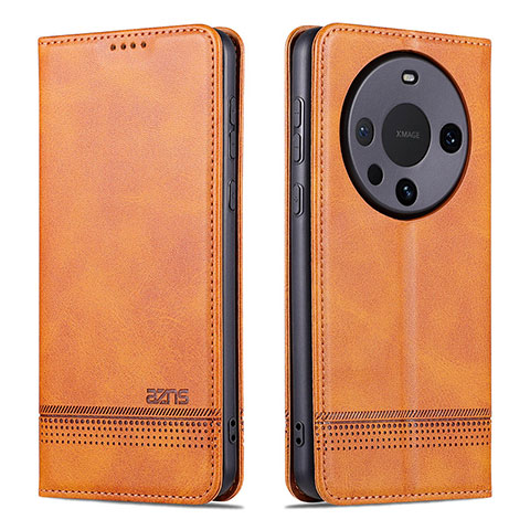 Coque Portefeuille Livre Cuir Etui Clapet YZ2 pour Huawei Mate 60 Brun Clair