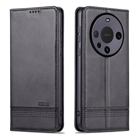 Coque Portefeuille Livre Cuir Etui Clapet YZ2 pour Huawei Mate 60 Pro Noir