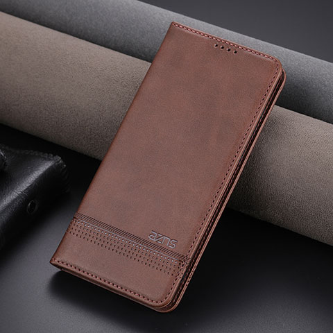 Coque Portefeuille Livre Cuir Etui Clapet YZ2 pour Huawei P60 Marron