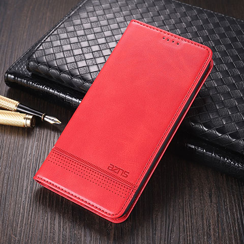 Coque Portefeuille Livre Cuir Etui Clapet YZ2 pour Oppo A78 5G Rose Rouge