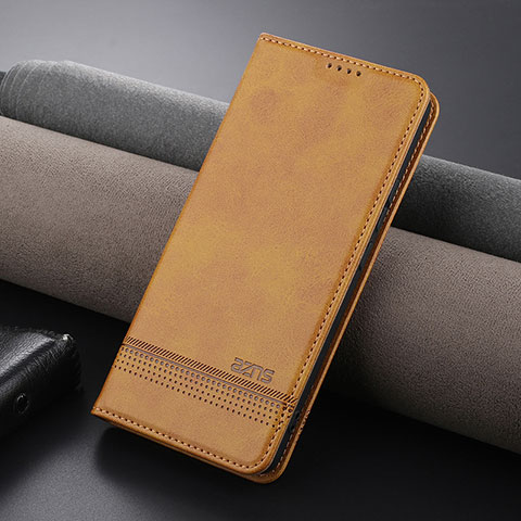 Coque Portefeuille Livre Cuir Etui Clapet YZ2 pour Xiaomi Mi 13T 5G Brun Clair