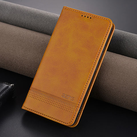 Coque Portefeuille Livre Cuir Etui Clapet YZ2 pour Xiaomi Mi 14 5G Brun Clair