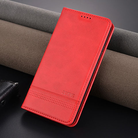 Coque Portefeuille Livre Cuir Etui Clapet YZ2 pour Xiaomi Mi 14 5G Rose Rouge